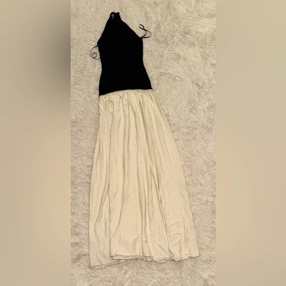 v neck halter dress midi Pink Halter Neck Ruched Midi Dress XS / Soft Pink main image 0
